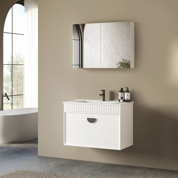 Fym Stell 80 cm Banyo Dolabı Beyaz