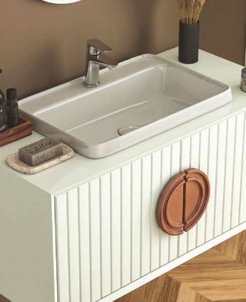 Fym Nature 100 cm Banyo Dolabı Sahra