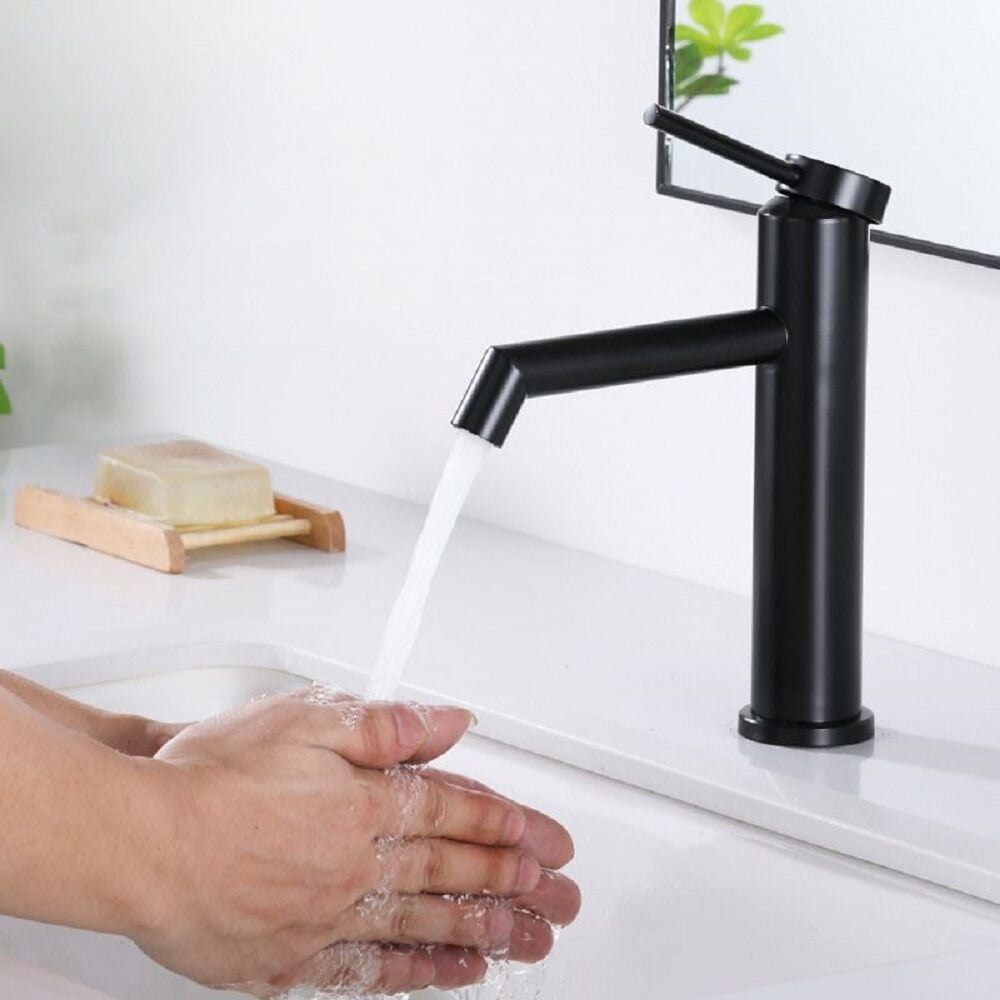 Mİstillo SUS 304 Lavabo Bataryası Siyah