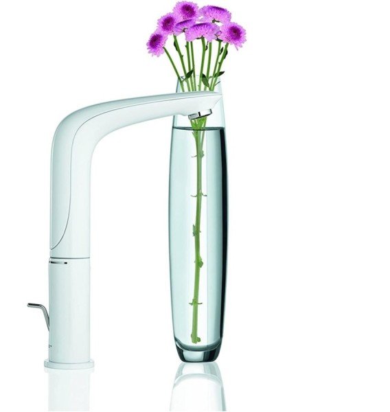 Grohe Eurostyle Yüksek Tip Lavabo Bataryası Sifon Kumandalı(AY Beyazı Krom)