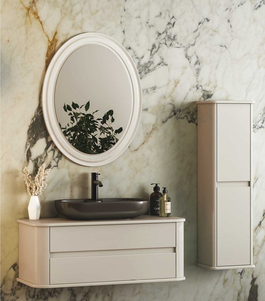 Fym Balero 100 cm Banyo Dolabı Sahra