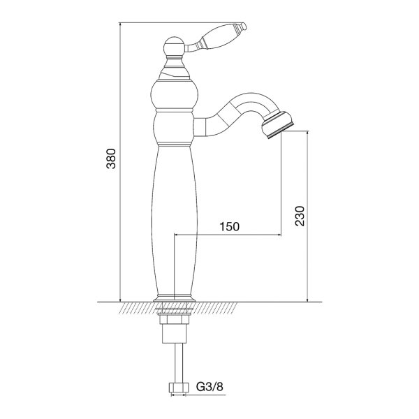 PENTA Virgo Çanak Lavabo Bataryası Altın