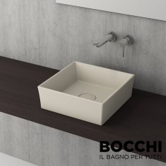 BOCCHI Vessel Kare Tezgah Üstü Lavabo 38 cm, Mat Yasemin