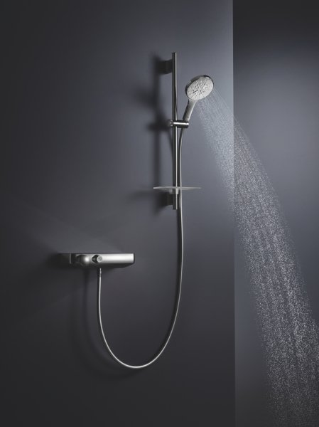 Grohe  SmartActive 130 Cube Sürgülü Duş Seti, 3 Fonksiyonlu