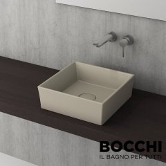 BOCCHI Vessel Kare Tezgah Üstü Lavabo 38 cm, Mat Kaşmir
