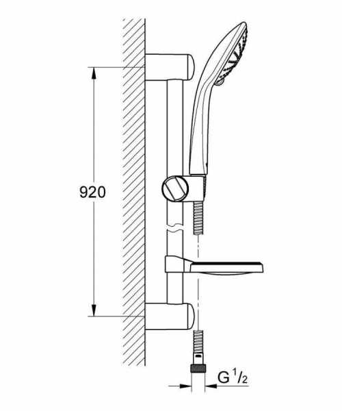 Grohe Euphoria Sürgülü Duş Seti, 3 Fonksiyonlu
