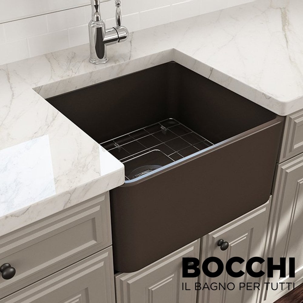 BOCCHİ Lavello Mutfak Eviyesi 50 cm Mat Kahve