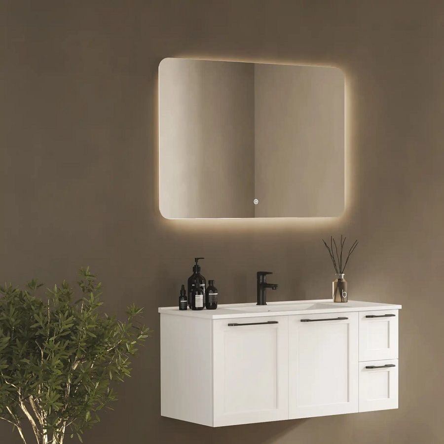 Fym Cemre 100 cm Banyo Dolabı Beyaz