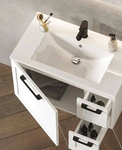 Fym Cemre 80 cm Banyo Dolabı Beyaz