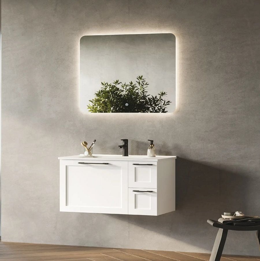 Fym Cemre 80 cm Banyo Dolabı Beyaz