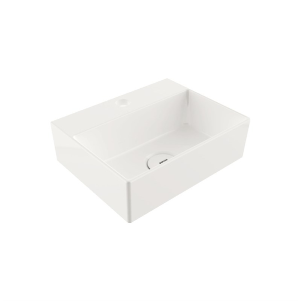BOCCHI Slim Line Dikdörtgen Tezgah Üstü Lavabo 30 cm, Parlak Beyaz