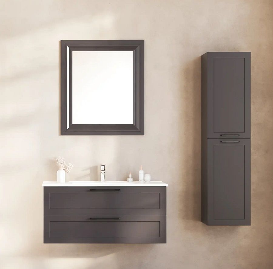 Fym Lotus 100 cm Banyo Dolabı Antrasit