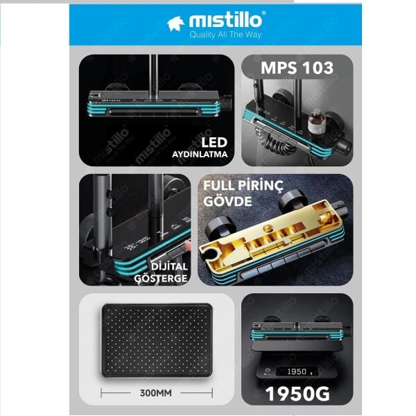 Mistillo Piyano Robot Duş Seti