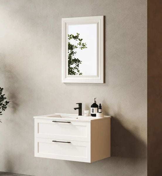 Fym Lotus 80 cm Banyo Dolabı Beyaz