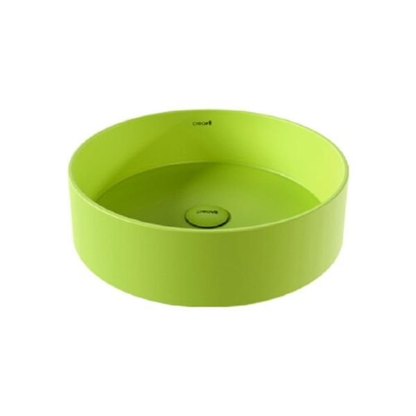 CREAVİT Loop Yuvarlak Çanak Lavabo 45 cm Neon