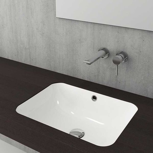 BOCCHİ Scala Tezgahaltı Lavabo 55 cm Parlak Beyaz