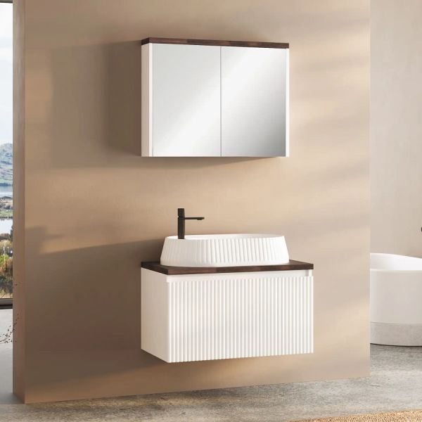 Fym Elvina 80 cm Banyo Dolabı Beyaz
