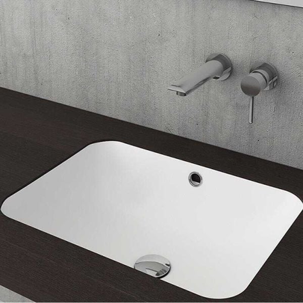 BOCCHİ Scala Tezgahaltı Lavabo 55 cm Mat Beyaz