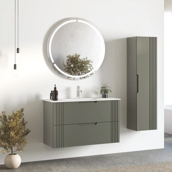 Fym Stella 100 cm Banyo Dolabı Sandy Yeşil