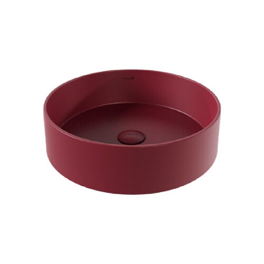 CREAVİT Loop Yuvarlak Çanak Lavabo 45 cm Berry
