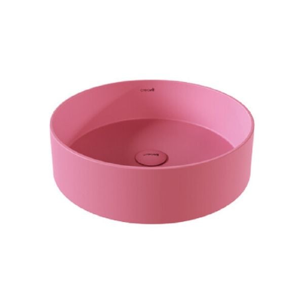 CREAVİT Loop Yuvarlak Çanak Lavabo 45 cm Sakura
