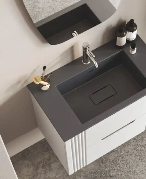 Fym Stella 80 cm Banyo Dolabı Sandy Gri
