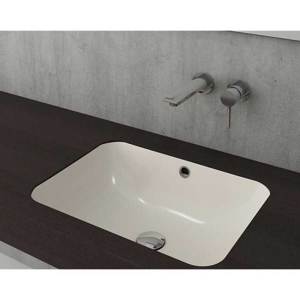 BOCCHİ Scala Tezgahaltı Lavabo 55 cm Parlak Bisküvi