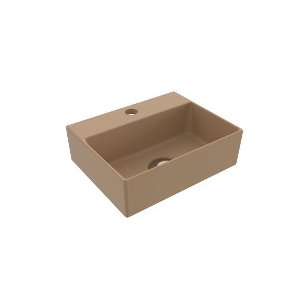 BOCCHI Slim Line Dikdörtgen Tezgah Üstü Lavabo 30 cm, Mat Kaşmir