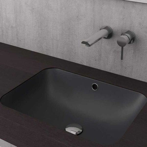BOCCHİ Scala Tezgahaltı Lavabo 55 cm Mat Antrasit