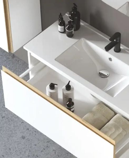 Fym Terra 100 cm Banyo Dolabı Beyaz