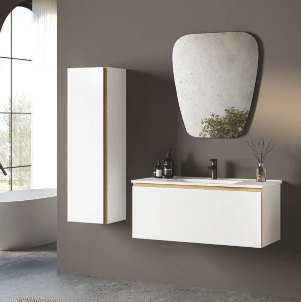 Fym Terra 100 cm Banyo Dolabı Beyaz