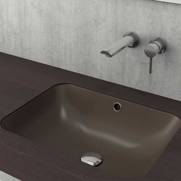 BOCCHİ Scala Tezgahaltı Lavabo 55 cm Mat Kahve