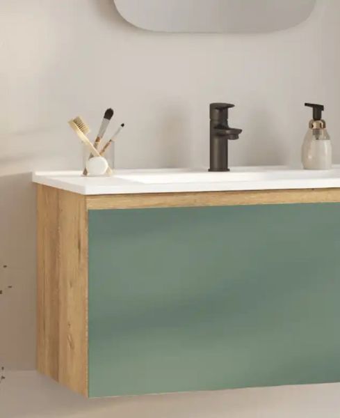 Fym Terra 80 cm Banyo Dolabı Veli Meşe-Yeşil