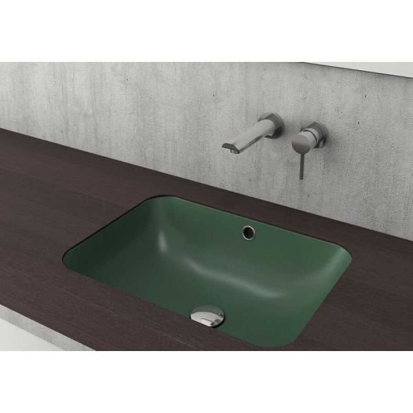 BOCCHİ Scala Tezgahaltı Lavabo 55 cm Mat Yeşil