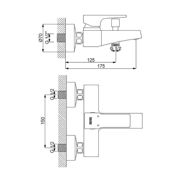 NEWARC Aqua Banyo Bataryası Bakır