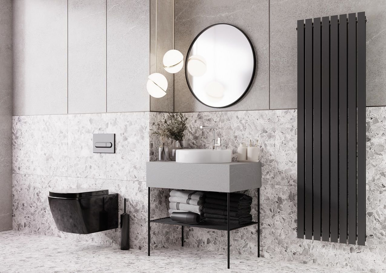 Karen Rock 80 cm Bulut Gri Banyo Dolabı