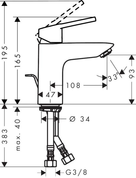 Hansgrohe Logis Loop Lavabo Bataryası