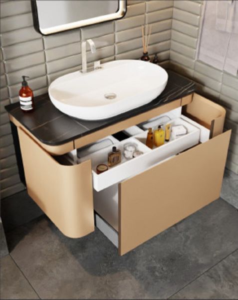 Karen Moon 100 cm Kapuçino Banyo Dolabı