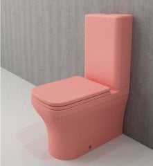 Bocchi Scala Arch Klozet Rezervuar Kombinasyon, Mat Somon Kapak Dahil