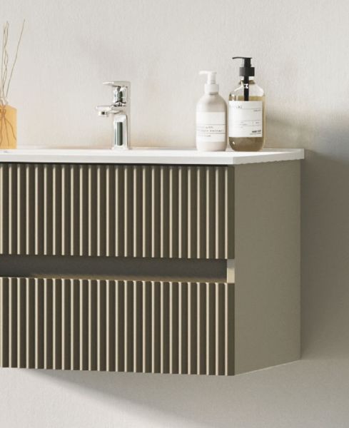 Fym Bodrum 80 cm Banyo Dolabı Kül Gri