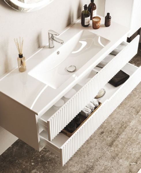 Fym Bodrum 120 cm Banyo Dolabı Beyaz