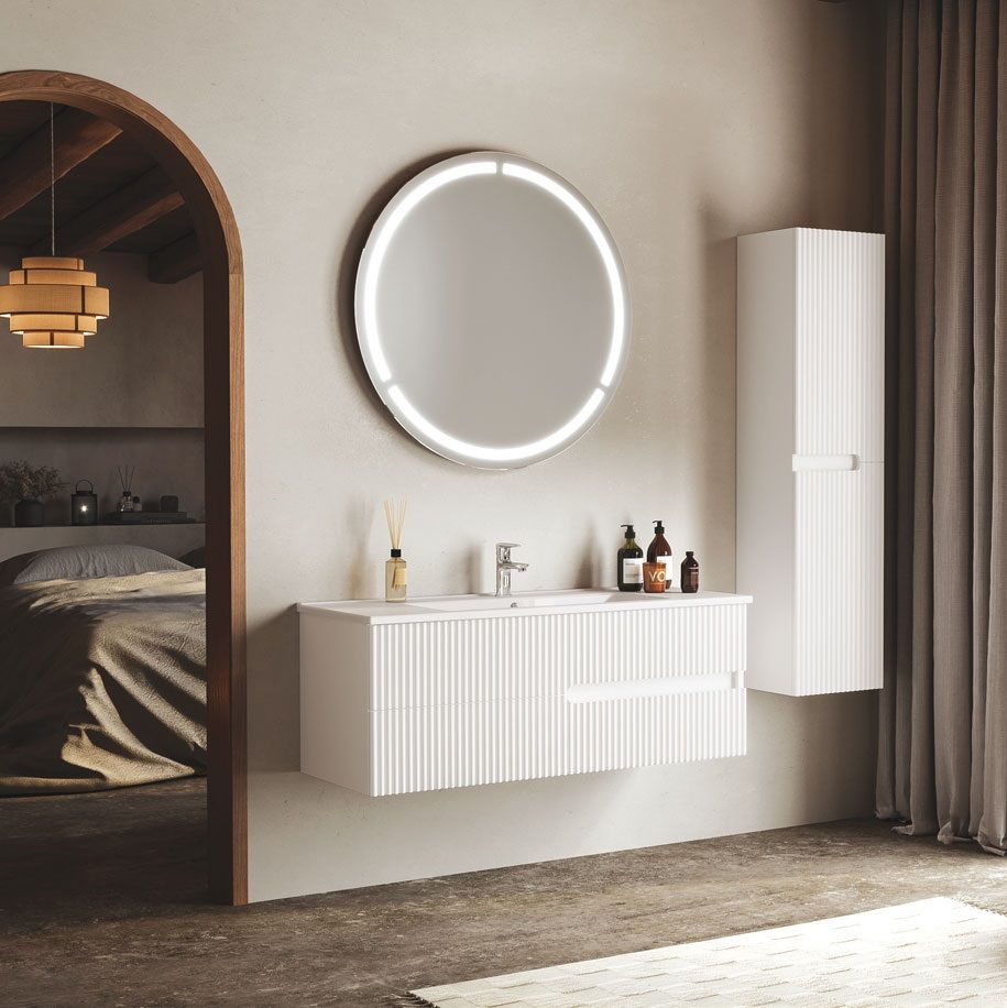 Fym Bodrum 120 cm Banyo Dolabı Beyaz