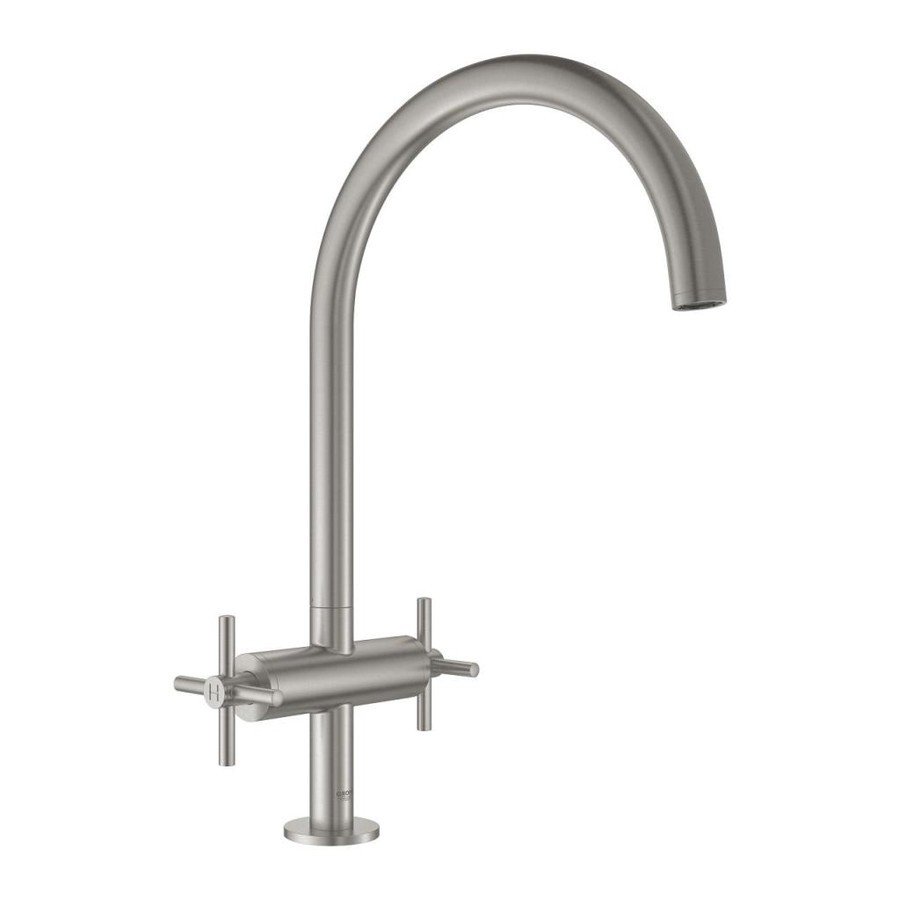 Grohe Atrio Eviye Bataryası, Paslanmaz Çelik