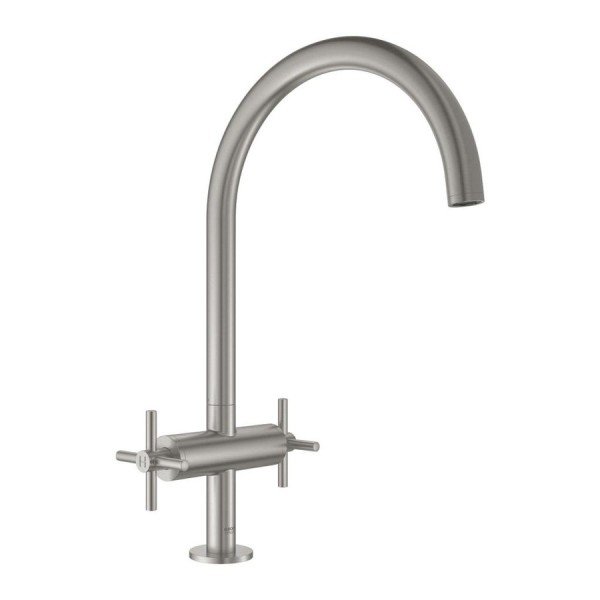 Grohe Atrio Eviye Bataryası, Paslanmaz Çelik