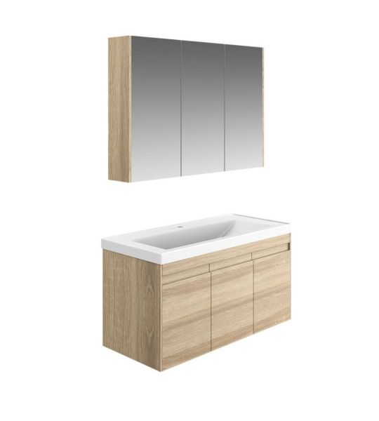 Karen City 100 cm Sonomo Banyo Dolabı