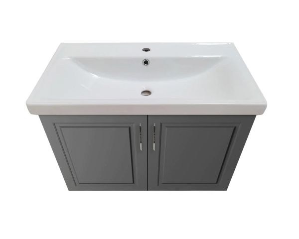 Karen Arin 80 cm Trend Gri Banyo Dolabı