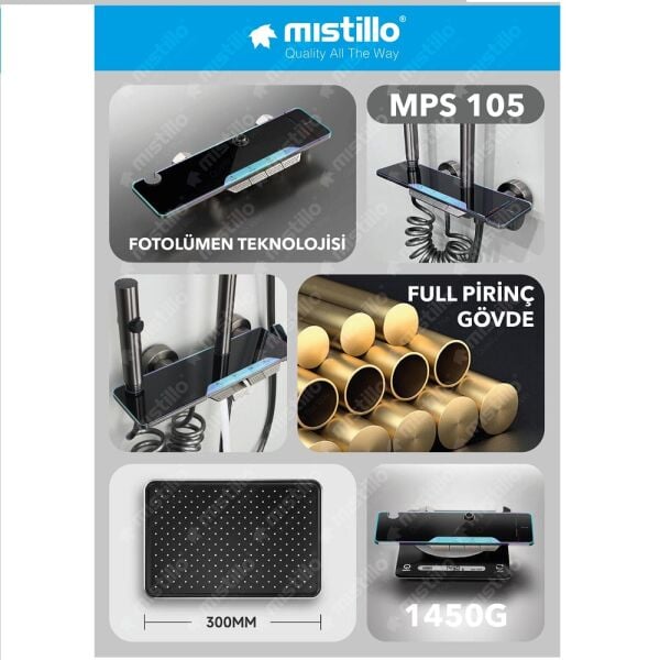 Mistillo Piyano Robot Duş Seti MPS105