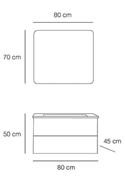 Fym Gloria 80 cm Banyo Dolabı Orman Yeşili