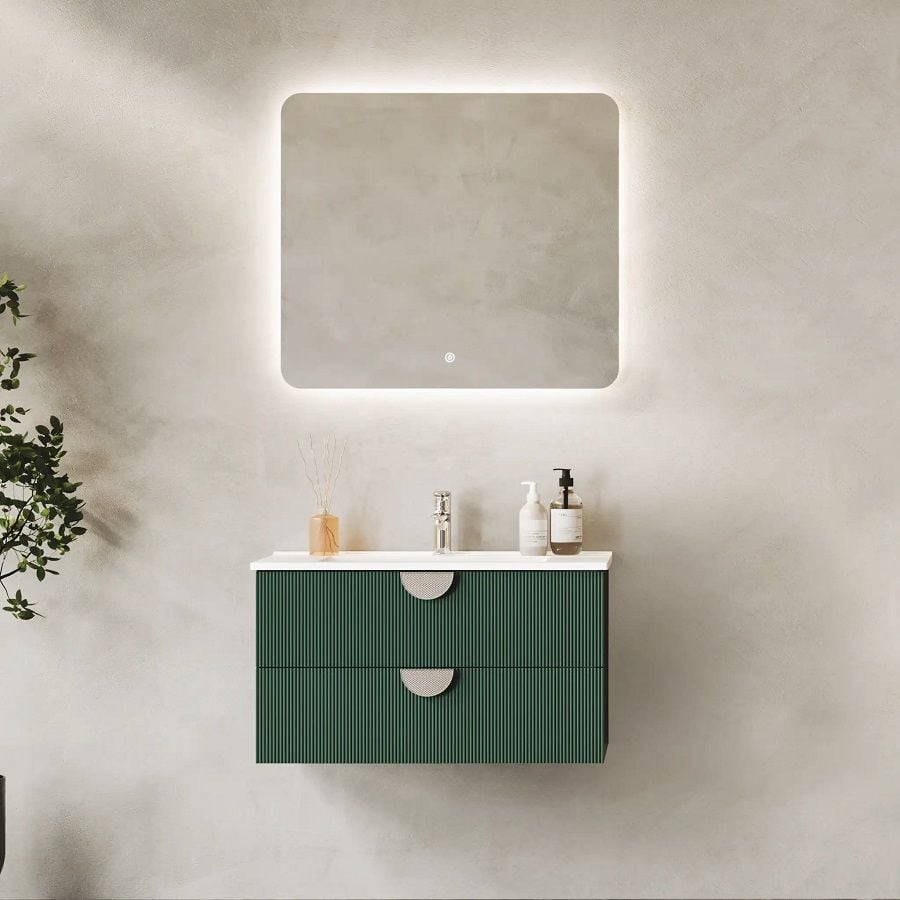 Fym Gloria 80 cm Banyo Dolabı Orman Yeşili