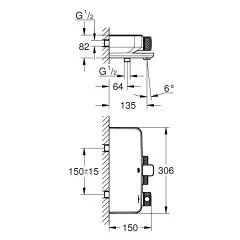 Grohe Grohtherm Smartcontrol Termostatik Banyo Bataryası